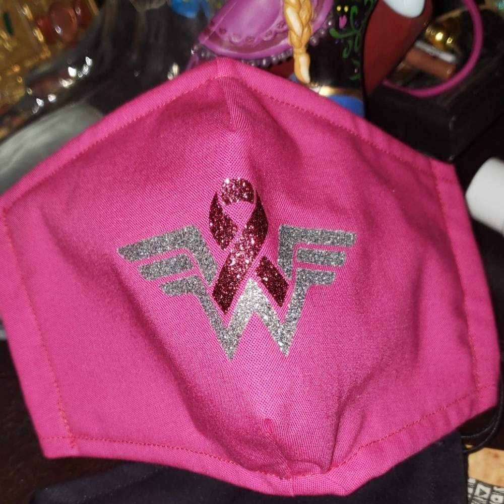 ADULT Breast cancer Wonder Women mask